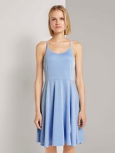 Mini Trägerkleid im Streifenmuster - Frauen - blue white stripe Mini Trägerkleid im Streifenmuster - Frauen - blue white stripe - 1 - TOM TAILOR Denim