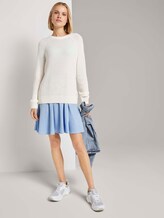 Mini Trägerkleid im Streifenmuster - Frauen - blue white stripe Mini Trägerkleid im Streifenmuster - Frauen - blue white stripe - 3 - TOM TAILOR Denim