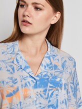 Hawaii-Hemd mit Palmen-Print zum Knoten - Frauen - blue coral palmtree print Hawaii-Hemd mit Palmen-Print zum Knoten - Frauen - blue coral palmtree print - 10 - TOM TAILOR Denim
