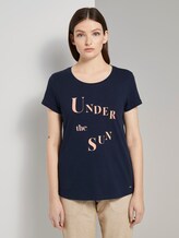 T-Shirt met print - Vrouwen - Real Navy Blue T-Shirt met print - Vrouwen - Real Navy Blue - 1 - TOM TAILOR Denim