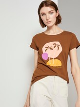 T-Shirt met print - Vrouwen - mango brown T-Shirt met print - Vrouwen - mango brown - 5 - TOM TAILOR Denim