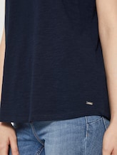 T-Shirt mit V-Ausschnitt - Frauen - Real Navy Blue T-Shirt mit V-Ausschnitt - Frauen - Real Navy Blue - 10 - TOM TAILOR Denim