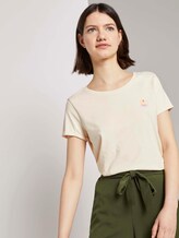 T-shirt with a subtle print - Women - soft creme beige T-shirt with a subtle print - Women - soft creme beige - 5 - TOM TAILOR Denim