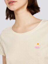 T-shirt with a subtle print - Women - soft creme beige T-shirt with a subtle print - Women - soft creme beige - 9 - TOM TAILOR Denim