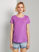 T-Shirt mit dezentem Print - Frauen - light berry T-Shirt mit dezentem Print - Frauen - light berry - 1 - TOM TAILOR Denim