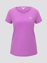 T-Shirt mit dezentem Print - Frauen - light berry T-Shirt mit dezentem Print - Frauen - light berry - 7 - TOM TAILOR Denim