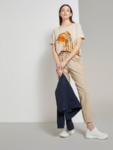 T-Shirt mit Tier-Print - Frauen - soft creme beige T-Shirt mit Tier-Print - Frauen - soft creme beige - 3 - TOM TAILOR Denim