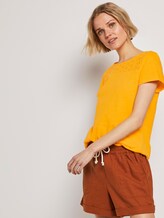 T-shirt with a pattern - Women - orange yellow T-shirt with a pattern - Women - orange yellow - 5 - TOM TAILOR Denim