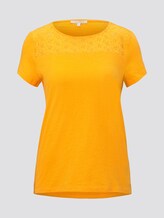 T-shirt with a pattern - Women - orange yellow T-shirt with a pattern - Women - orange yellow - 7 - TOM TAILOR Denim