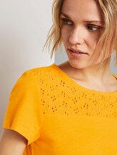 T-shirt with a pattern - Women - orange yellow T-shirt with a pattern - Women - orange yellow - 9 - TOM TAILOR Denim