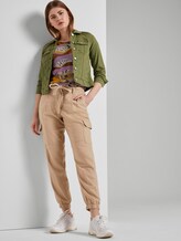T-shirt met cut-out detail - Vrouwen - tropical safari print T-shirt met cut-out detail - Vrouwen - tropical safari print - 3 - TOM TAILOR Denim
