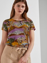 T-shirt met cut-out detail - Vrouwen - tropical safari print T-shirt met cut-out detail - Vrouwen - tropical safari print - 5 - TOM TAILOR Denim