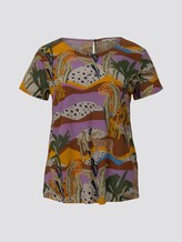 T-shirt met cut-out detail - Vrouwen - tropical safari print T-shirt met cut-out detail - Vrouwen - tropical safari print - 7 - TOM TAILOR Denim