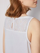 Top mit Spitze - Frauen - Off White Top mit Spitze - Frauen - Off White - 10 - TOM TAILOR Denim