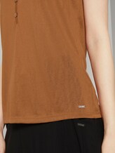 Fließendes Top mit Knöpfen - Frauen - mango brown Fließendes Top mit Knöpfen - Frauen - mango brown - 10 - TOM TAILOR Denim