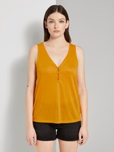 Fließendes Top mit Knöpfen - Frauen - orange yellow Fließendes Top mit Knöpfen - Frauen - orange yellow - 1 - TOM TAILOR Denim