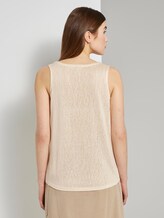 Fließendes Top mit Knöpfen - Frauen - soft creme beige Fließendes Top mit Knöpfen - Frauen - soft creme beige - 2 - TOM TAILOR Denim