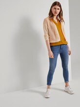 T-Shirt mit Henley-Ausschnitt - Frauen - orange yellow T-Shirt mit Henley-Ausschnitt - Frauen - orange yellow - 3 - TOM TAILOR Denim