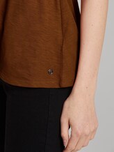 Top mit Raffungen - Frauen - mango brown Top mit Raffungen - Frauen - mango brown - 10 - TOM TAILOR Denim