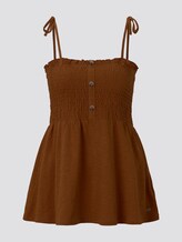 Top mit Raffungen - Frauen - mango brown Top mit Raffungen - Frauen - mango brown - 7 - TOM TAILOR Denim