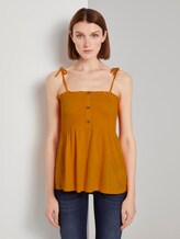Top with ruffles - Women - orange yellow Top with ruffles - Women - orange yellow - 1 - TOM TAILOR Denim