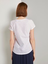 T-Shirt mit platziertem Print - Frauen - Off White T-Shirt mit platziertem Print - Frauen - Off White - 2 - TOM TAILOR Denim