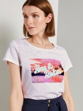 T-Shirt mit platziertem Print - Frauen - Off White T-Shirt mit platziertem Print - Frauen - Off White - 5 - TOM TAILOR Denim