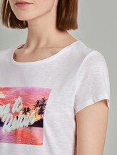 T-Shirt mit platziertem Print - Frauen - Off White T-Shirt mit platziertem Print - Frauen - Off White - 9 - TOM TAILOR Denim