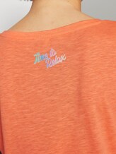 T-Shirt mit platziertem Print - Frauen - dark papaya neon orange T-Shirt mit platziertem Print - Frauen - dark papaya neon orange - 10 - TOM TAILOR Denim