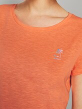 T-Shirt mit platziertem Print - Frauen - dark papaya neon orange T-Shirt mit platziertem Print - Frauen - dark papaya neon orange - 9 - TOM TAILOR Denim