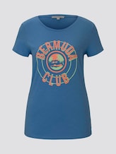 T-Shirt mit platziertem Print - Frauen - fresh mid blue T-Shirt mit platziertem Print - Frauen - fresh mid blue - 7 - TOM TAILOR Denim