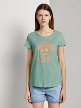 T-Shirt mit platziertem Print - Frauen - fresh mint T-Shirt mit platziertem Print - Frauen - fresh mint - 1 - TOM TAILOR Denim
