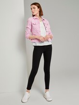 Mottled T-shirt with a V-neckline - Women - white with blue Mottled T-shirt with a V-neckline - Women - white with blue - 3 - TOM TAILOR Denim