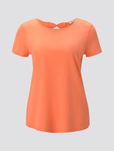 T-Shirt mit Rückendetail - Frauen - dark papaya neon orange T-Shirt mit Rückendetail - Frauen - dark papaya neon orange - 7 - TOM TAILOR Denim