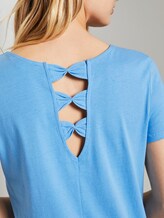 T-Shirt mit Rückendetail - Frauen - fresh mid blue T-Shirt mit Rückendetail - Frauen - fresh mid blue - 9 - TOM TAILOR Denim