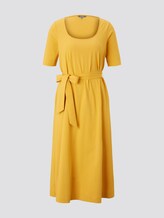 Midi-Kleid mit Carree-Ausschnitt - Frauen - Golden Corn Midi-Kleid mit Carree-Ausschnitt - Frauen - Golden Corn - 7 - Mine to five