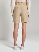 Paperbag-Shorts aus Leinengemisch - Frauen - cream toffee Paperbag-Shorts aus Leinengemisch - Frauen - cream toffee - 2 - TOM TAILOR