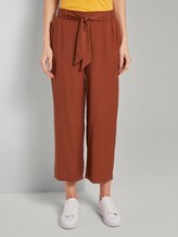 Fließende Culotte mit Bindegürtel - Frauen - saddle brown Fließende Culotte mit Bindegürtel - Frauen - saddle brown - 1 - TOM TAILOR