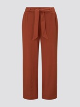 Fließende Culotte mit Bindegürtel - Frauen - saddle brown Fließende Culotte mit Bindegürtel - Frauen - saddle brown - 7 - TOM TAILOR