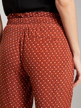 Loose fit broek met elastische tailleband - Vrouwen - brown geometric design Loose fit broek met elastische tailleband - Vrouwen - brown geometric design - 10 - TOM TAILOR