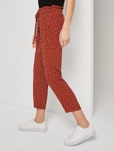 Loose fit broek met elastische tailleband - Vrouwen - brown geometric design Loose fit broek met elastische tailleband - Vrouwen - brown geometric design - 11 - TOM TAILOR