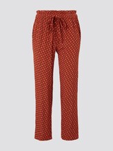Loose fit broek met elastische tailleband - Vrouwen - brown geometric design Loose fit broek met elastische tailleband - Vrouwen - brown geometric design - 7 - TOM TAILOR