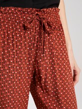 Loose fit broek met elastische tailleband - Vrouwen - brown geometric design Loose fit broek met elastische tailleband - Vrouwen - brown geometric design - 9 - TOM TAILOR