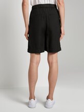 Loose Fit Bermuda Shorts mit elastischem Bund - Frauen - Deep Black Loose Fit Bermuda Shorts mit elastischem Bund - Frauen - Deep Black - 2 - TOM TAILOR