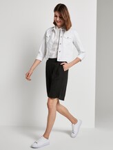 Loose Fit Bermuda Shorts mit elastischem Bund - Frauen - Deep Black Loose Fit Bermuda Shorts mit elastischem Bund - Frauen - Deep Black - 3 - TOM TAILOR