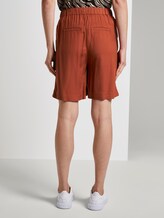 Loose fit Bermuda shorts met elastische tailleband - Vrouwen - saddle brown Loose fit Bermuda shorts met elastische tailleband - Vrouwen - saddle brown - 2 - TOM TAILOR