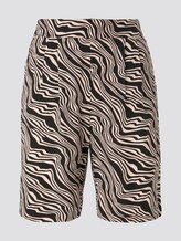 Loose Fit Bermuda Shorts mit elastischem Bund - Frauen - black wavy design Loose Fit Bermuda Shorts mit elastischem Bund - Frauen - black wavy design - 7 - TOM TAILOR
