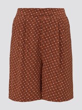 Loose Fit Bermuda Shorts mit elastischem Bund - Frauen - brown geometric design Loose Fit Bermuda Shorts mit elastischem Bund - Frauen - brown geometric design - 7 - TOM TAILOR