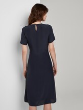 Jurk met decoratieve knoop - Vrouwen - Sky Captain Blue Jurk met decoratieve knoop - Vrouwen - Sky Captain Blue - 2 - TOM TAILOR