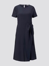 Jurk met decoratieve knoop - Vrouwen - Sky Captain Blue Jurk met decoratieve knoop - Vrouwen - Sky Captain Blue - 7 - TOM TAILOR